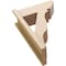 Ekena Millwork 7 1/2-in W x 18-in D x 26-in H Funston Slat Rough Cedar Woodgrain TimberThane Outlooker, Primed Tan OUTUR075X18X26FST24RCPR - alternate 5